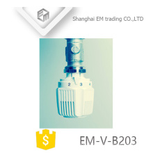 ЭМ-в-B203 ПП Белый Латунь термостатический Клапан радиатора глава